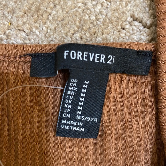 tan ribbed bodysuit - Picture 2 of 2